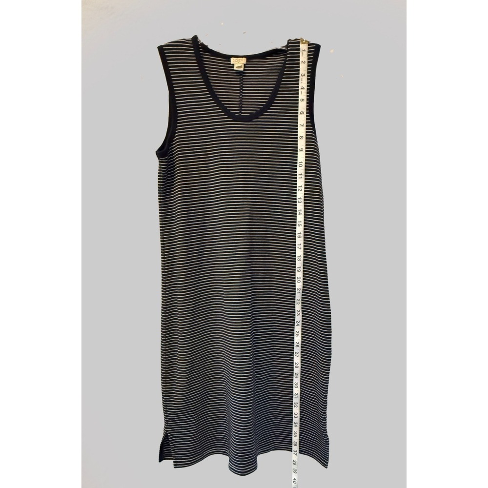 J Crew Dress Womens Extra Small Navy Blue White Striped Sleeveless Tank Casual - Picture 4 of 10